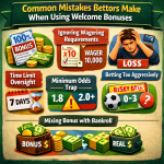 Common Mistakes Bettors Make When Using Welcome Bonuses