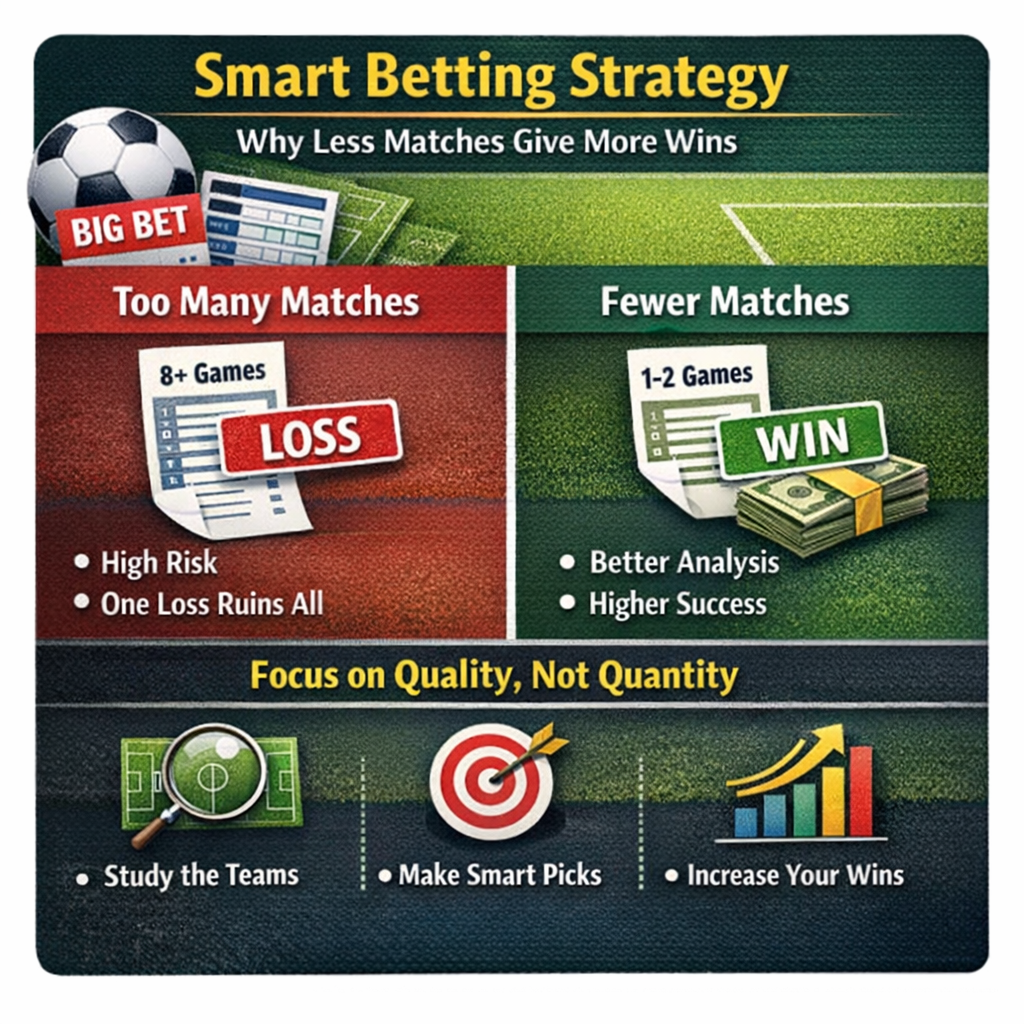 Smart Betting Strategy - Why Less Matches Give More Wins