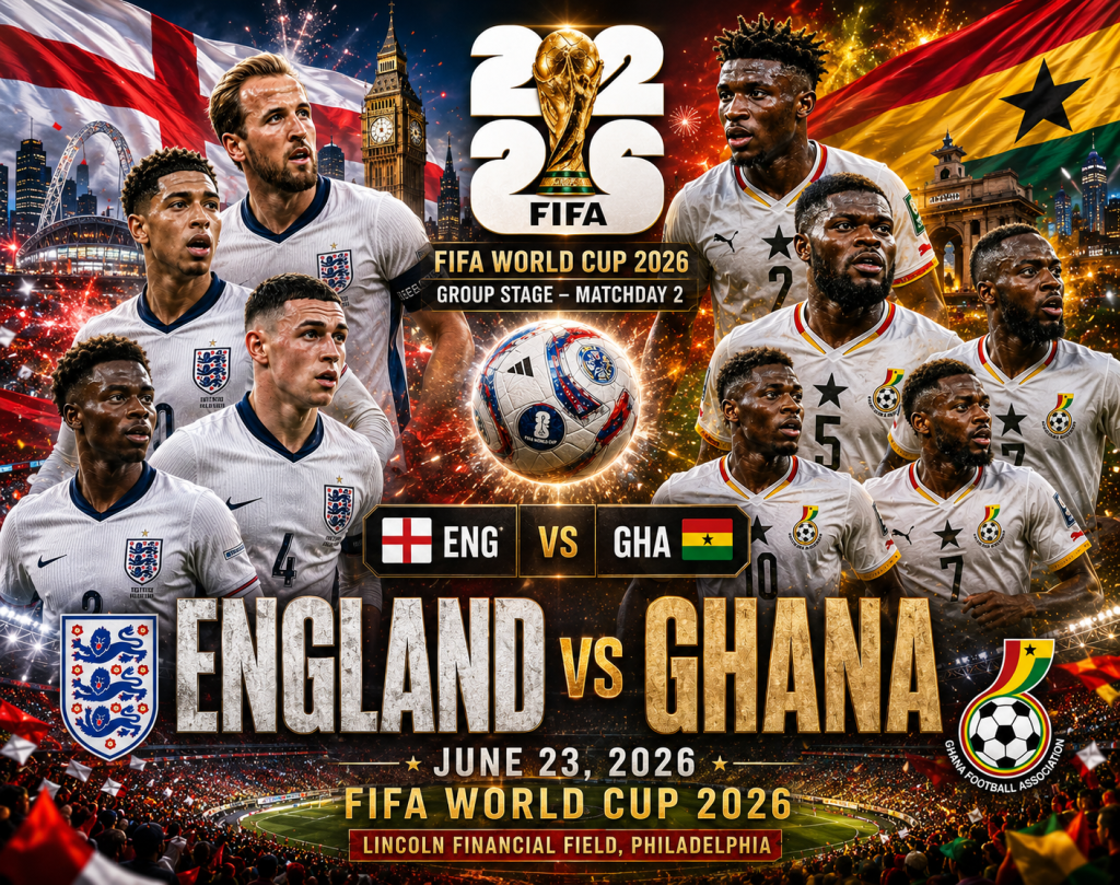 England vs Ghana Prediction: World Cup 2026 Preview, Stats & Score Forecast