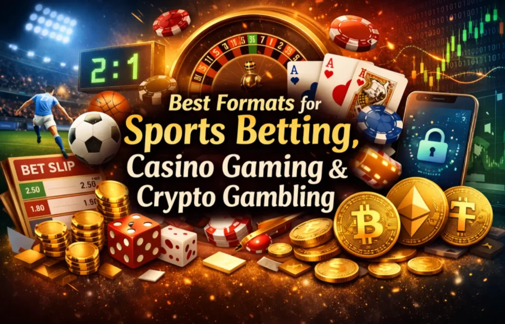 Best Format for Online Sport Betting, Casino, and Cryptocurrency - Everything you need to know