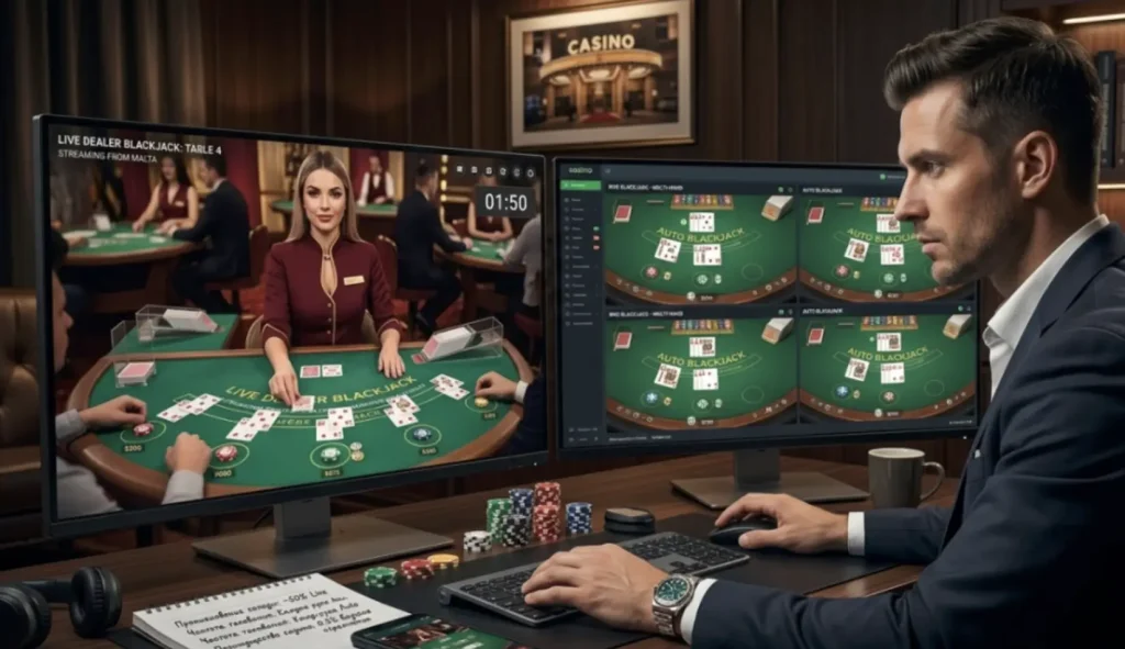 Live Dealer Blackjack vs Auto Blackjack: Which One Gives Serious Players the Edge?