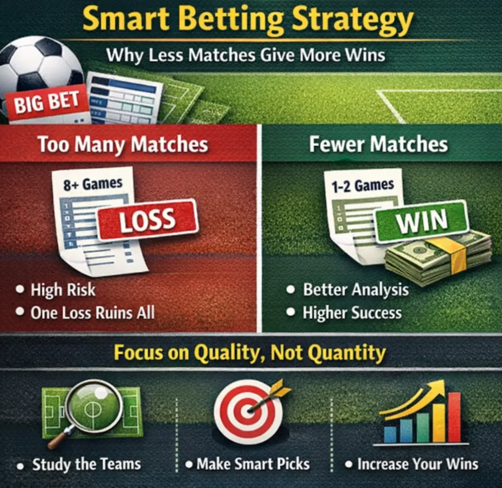 Smart Betting Strategy - Why Less Matches Give More Wins