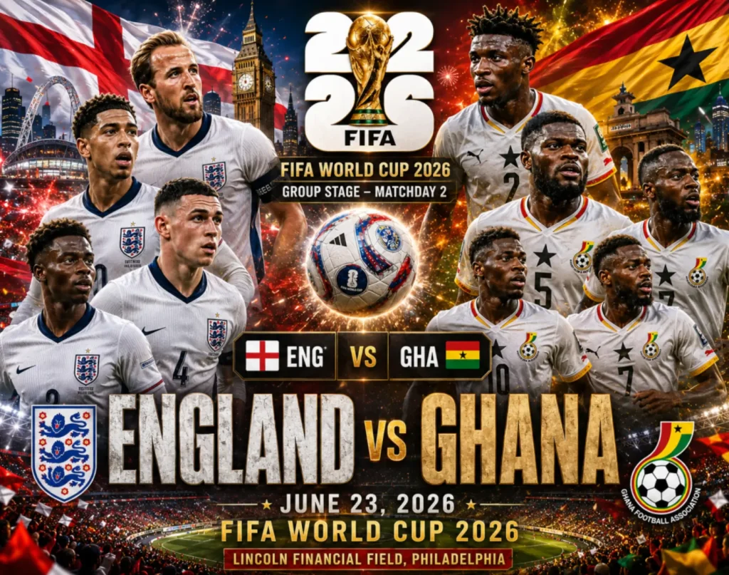 England vs Ghana Prediction: World Cup 2026 Preview, Stats & Score Forecast