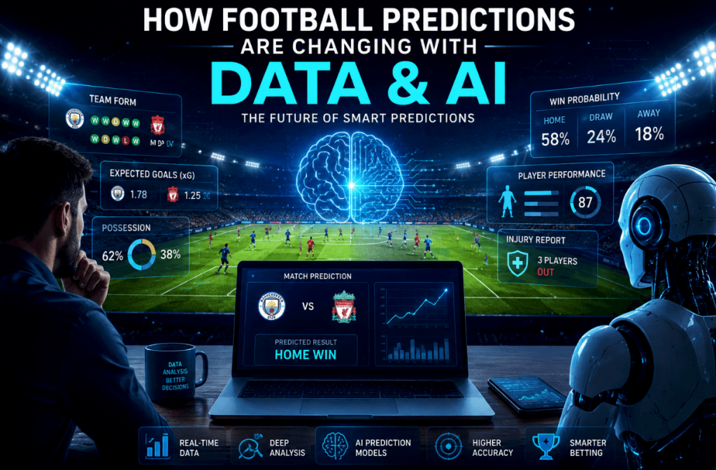 Changing Predictions Due to the Use of Data and Artificial Intelligence in Football
